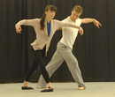 Katie Moorhead and Sean Stewart in rehearsal for ARIAS. Katie Moorhead and Sean Stewart in rehearsal for ARIAS.